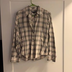 Burberry women’s button down shirt